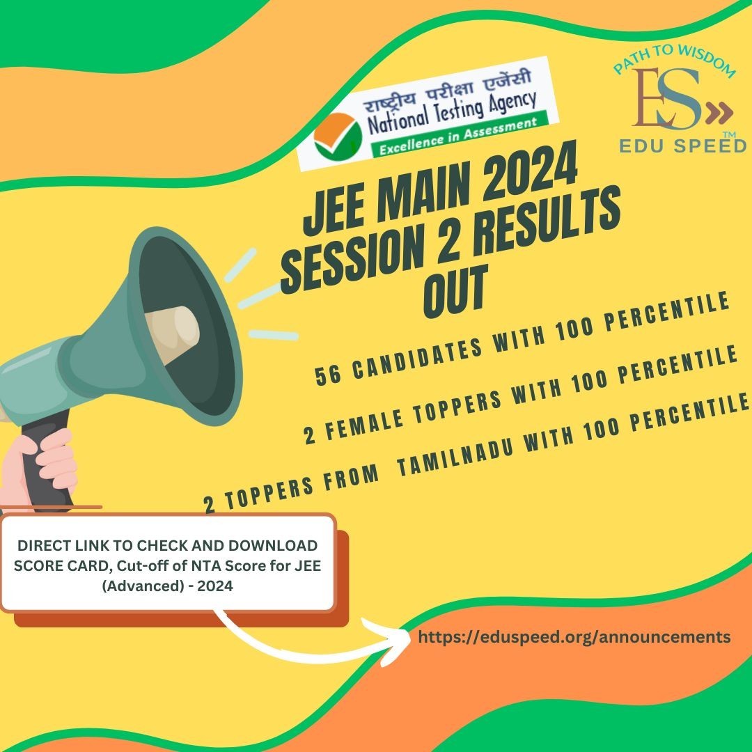 JEE MAIN 2024 Session 2 Results Released! Check Your Scorecard Now ??